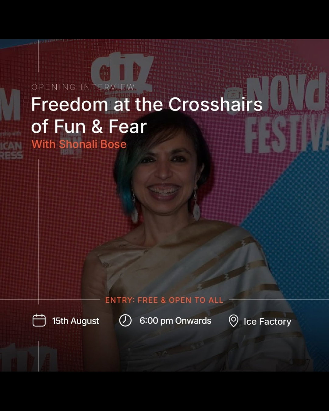 Freedom at the Crossroads of Fun & Fear – Opening Interview with Shonali Bose